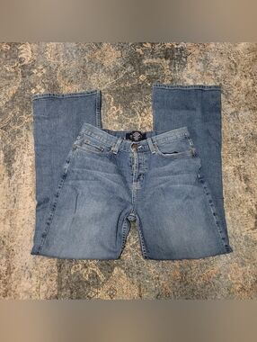 LONDONJEAN Light Blue Flared Wide Leg Jeans